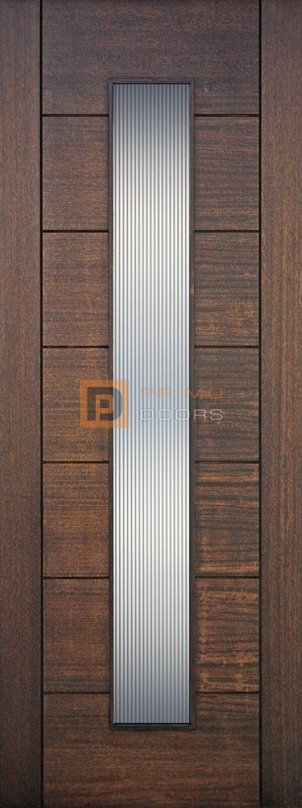 6′ 8″ Mahogany 1 Lite Vertical Reeded Solid Wood Barn Door – 3-0x8-0_Mahogany_1_Lite_Vertical_Reeded