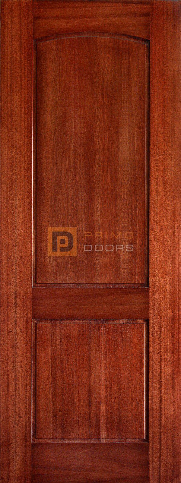 6′ 8″ Mahogany 2 Panel Arched Smooth Solid Wood Barn Door – 3-0x8-0_Mahogany_2_Panel_Arch_Smooth