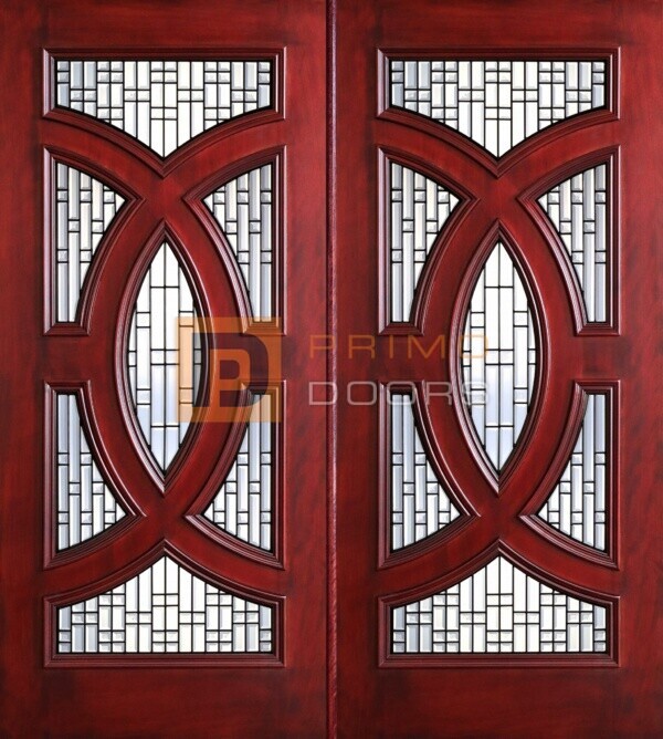 6-8 Cosmopolitian double doors with T PD8025-25 CB & GCB