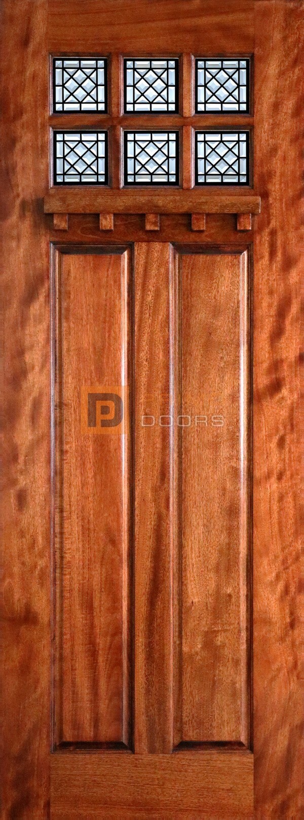 Arlene 8-0 Craftsman AD 9622-10 Clear Bevel IG 8" Wood Exterior Door - Arlene 8-0 Craftsman AD 9622-10 Clear Bevel IG