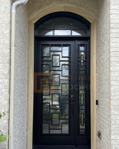 Iron Doors with Glass Houston, TX - Double Iron Doors with Glass Options
