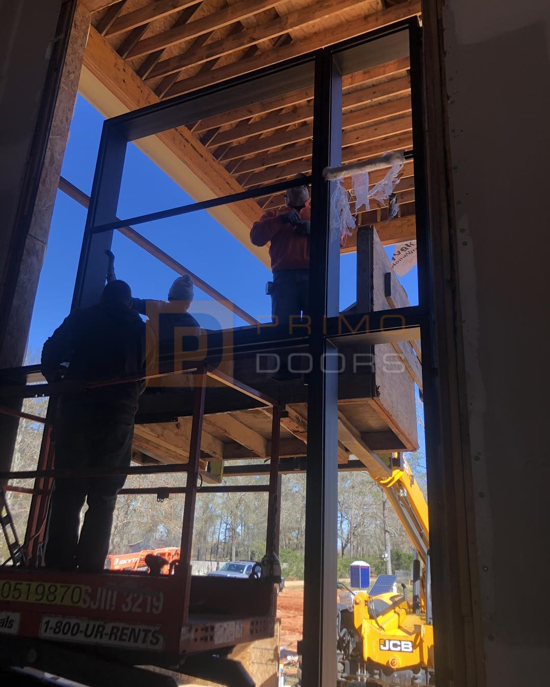 Oversized Iron Doors with Glass and Transoms Houston TX