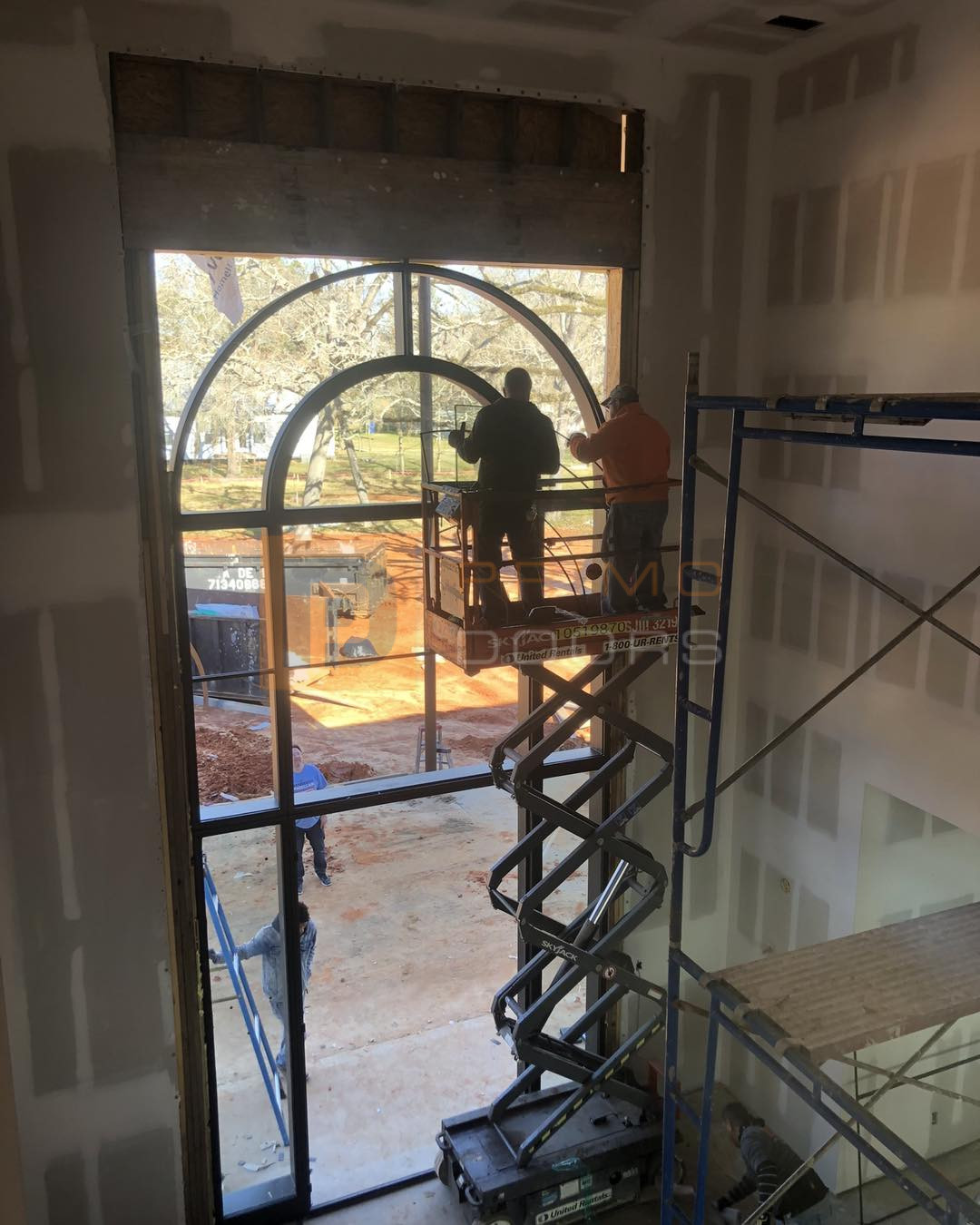 Oversized Iron Doors with Glass and Transoms Houston TX