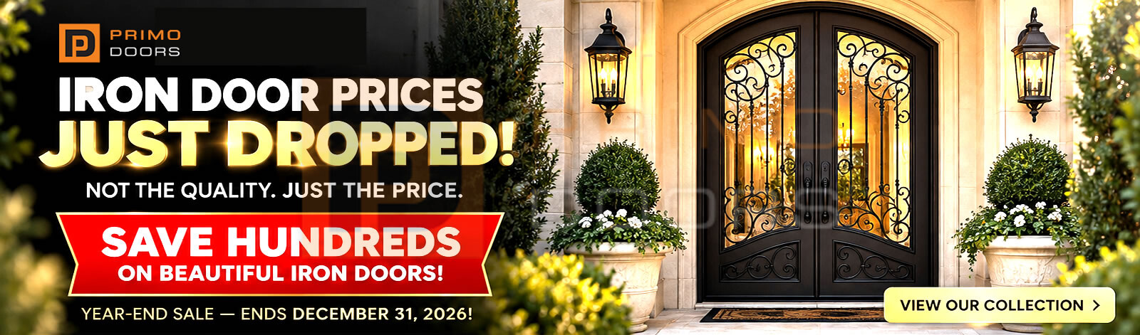 Primo Doors Wrought Iron Exterior Front Doors in Houston